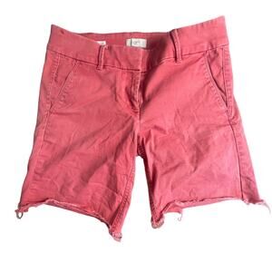 Ann Taylor LOFT Outlet Size 4 Bermuda Roll Short Red Rust Skinny